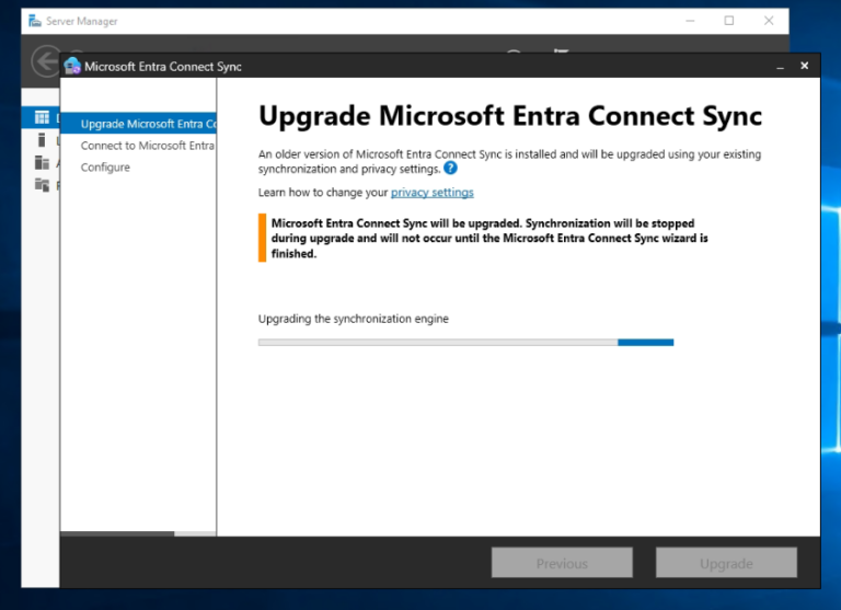 Upgrade to Microsoft Entra Connect