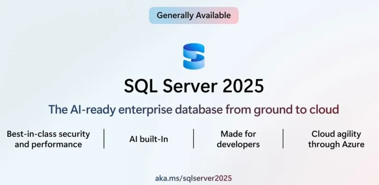 SQL Server 2025 is out now